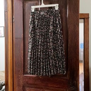 Floral midi skirt